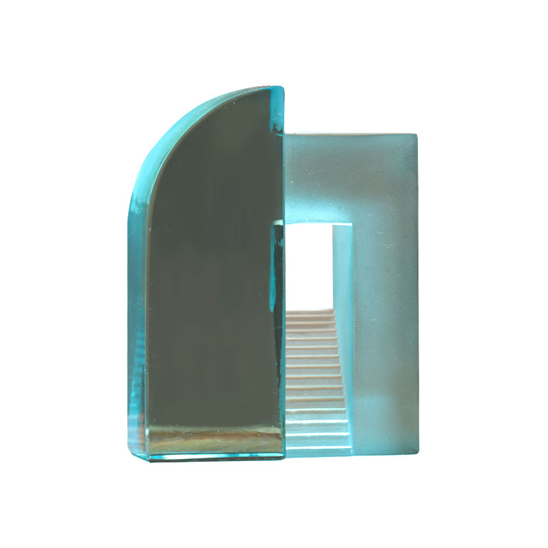 গ্রেডিয়েন্ট ব্লু ফ্রস্টেড গ্লাস চাইনিজ প্লেথিং অলঙ্কার