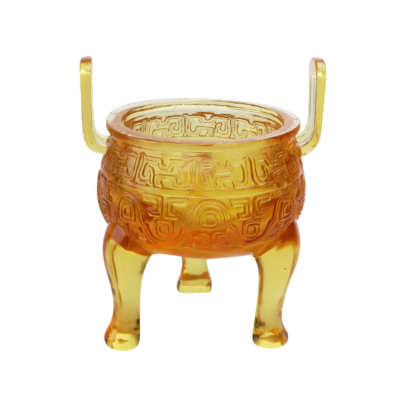 সোনালি রঙের গ্লাস ট্রাইপড অলঙ্কার