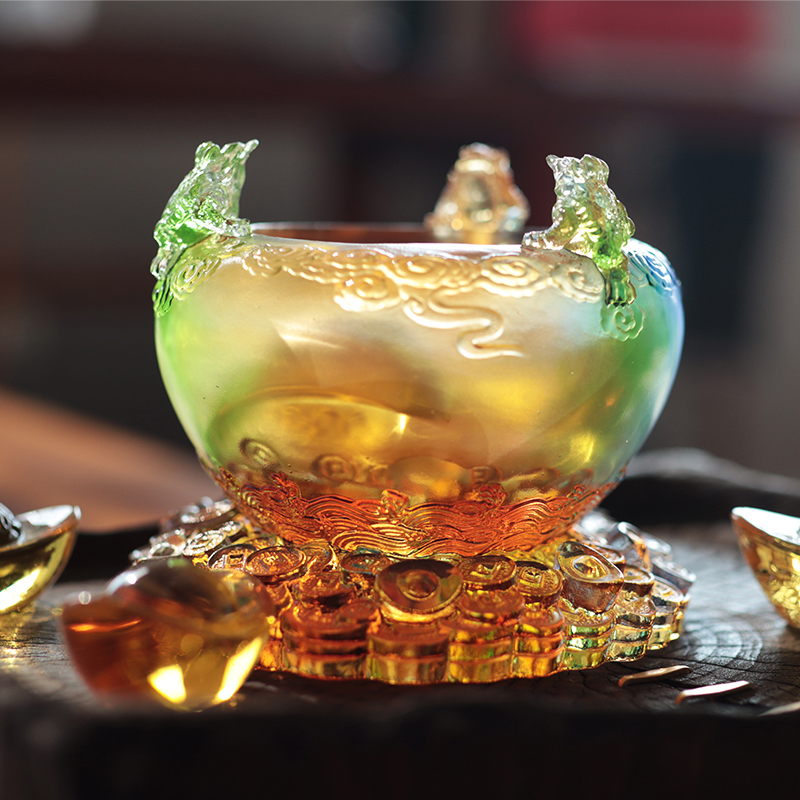 ক্রিস্টাল কর্নুকোপিয়া গ্লাস ট্রেজার বোল