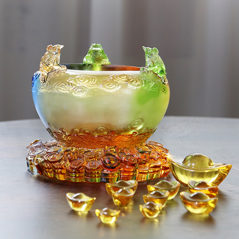 ক্রিস্টাল কর্নুকোপিয়া গ্লাস ট্রেজার বোল