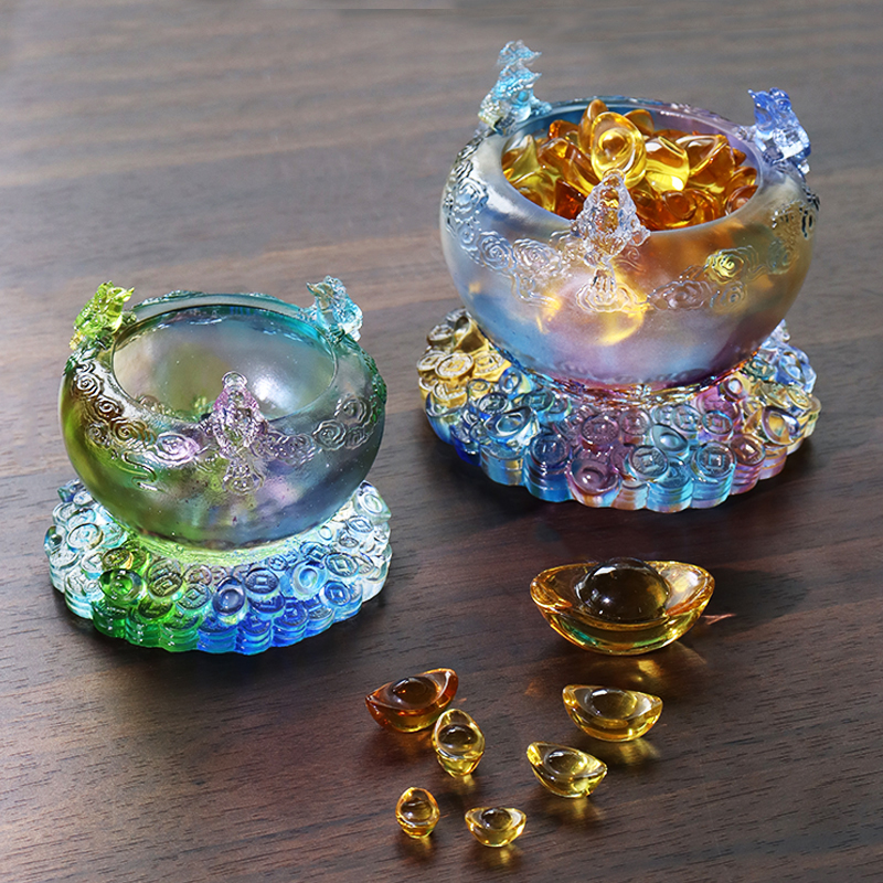 ক্রিস্টাল কর্নুকোপিয়া গ্লাস ট্রেজার বোল