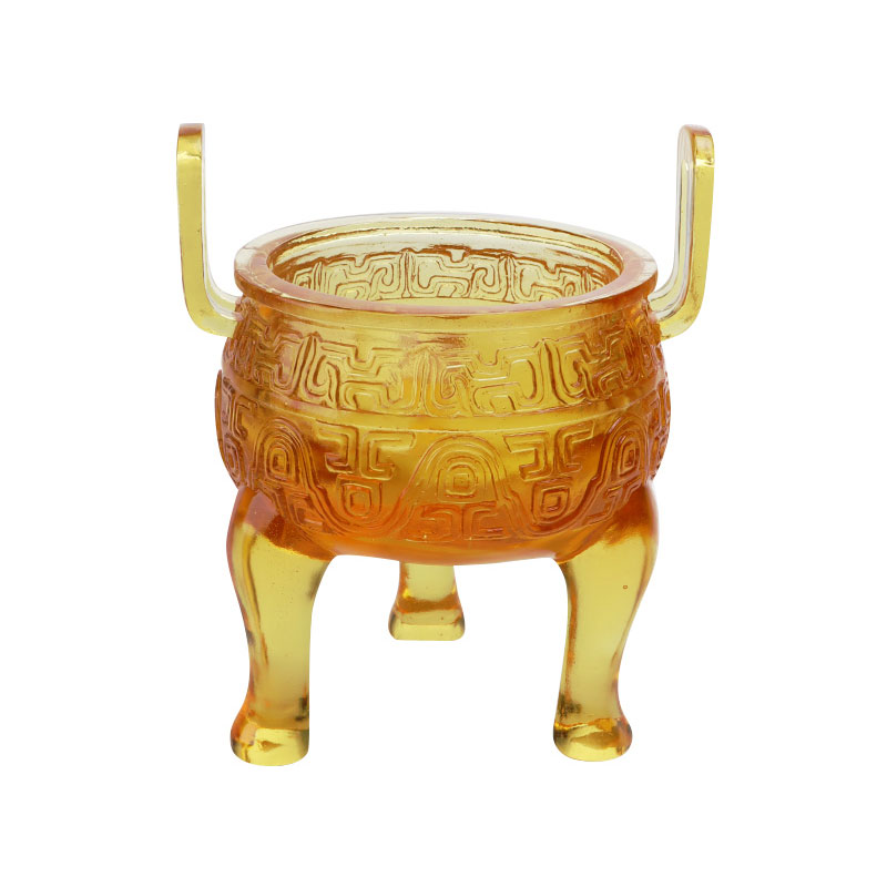 সোনালি রঙের গ্লাস ট্রাইপড অলঙ্কার