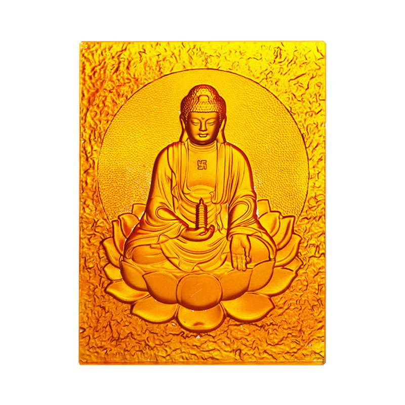 ওরিয়েন্টাল মেডিসিন বুদ্ধ গোল্ডেন ক্রিস্টাল গ্লাস ইট
