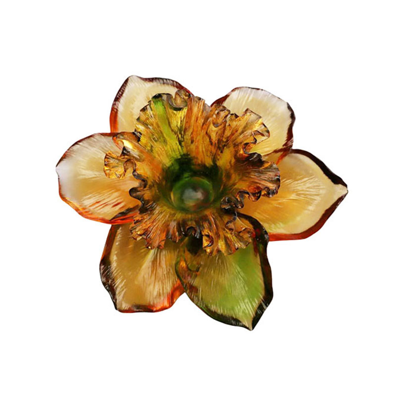 কাচের পাপড়ি আকৃতির মোমবাতি ধারক