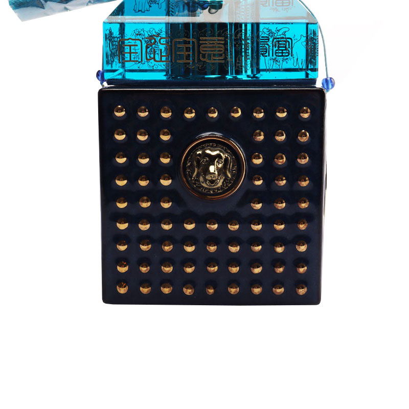 নীল হরিণ বোতল ক্যাপ আলংকারিক অলঙ্কার কাচের মদের বোতল পাত্র