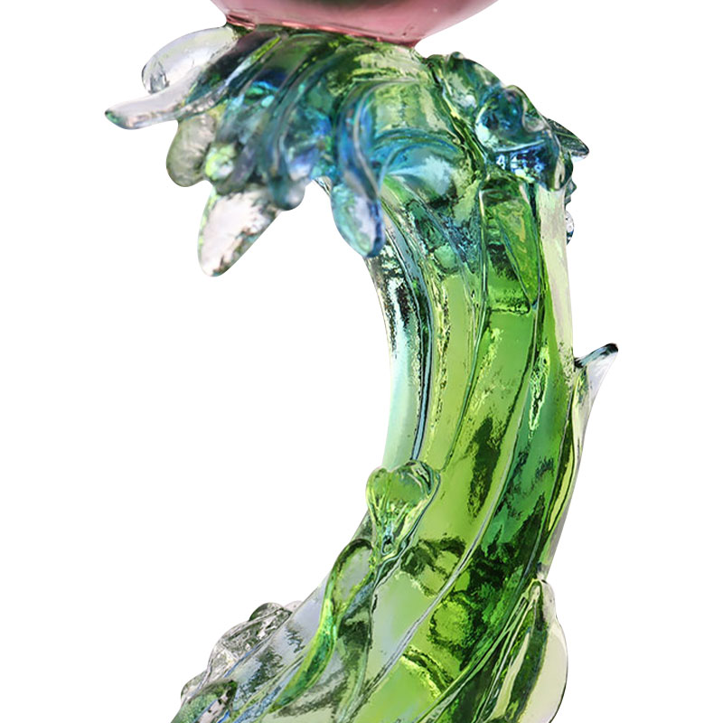 ক্রিস্টাল গ্লাস লোটাস আকৃতির মোমবাতি