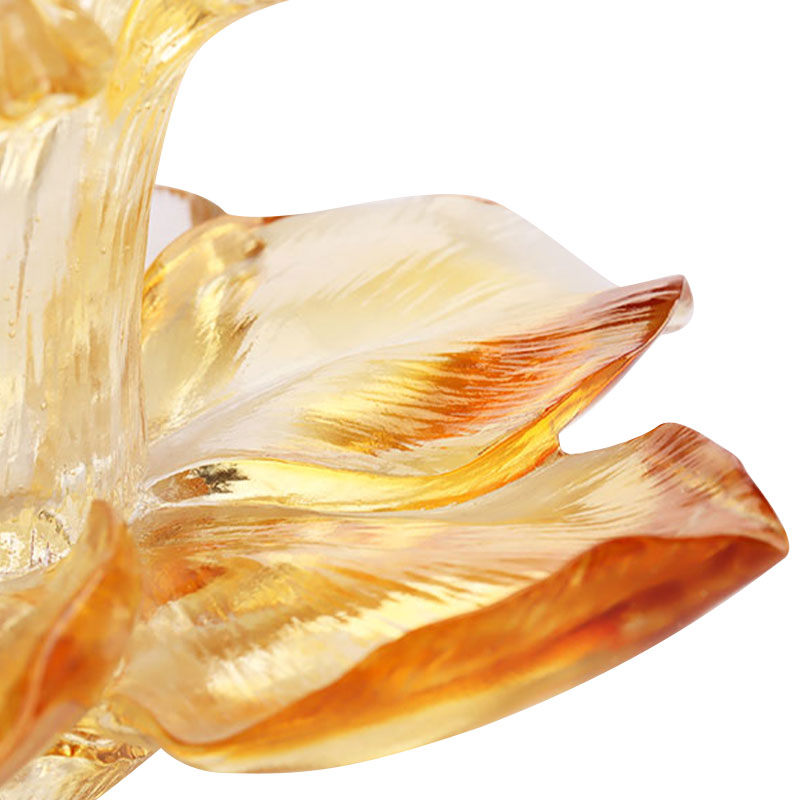 কাচের পাপড়ি আকৃতির মোমবাতি ধারক