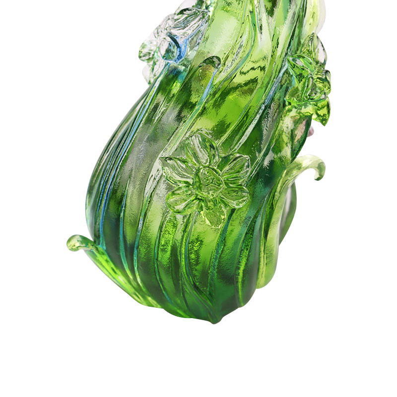 ক্রিস্টাল গ্লাস লোটাস আকৃতির মোমবাতি