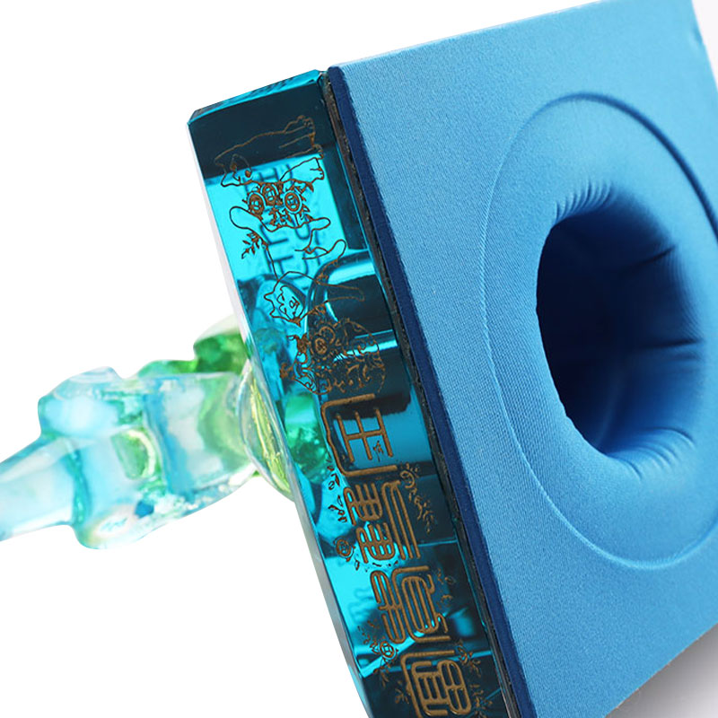 নীল হরিণ বোতল ক্যাপ আলংকারিক অলঙ্কার কাচের মদের বোতল পাত্র