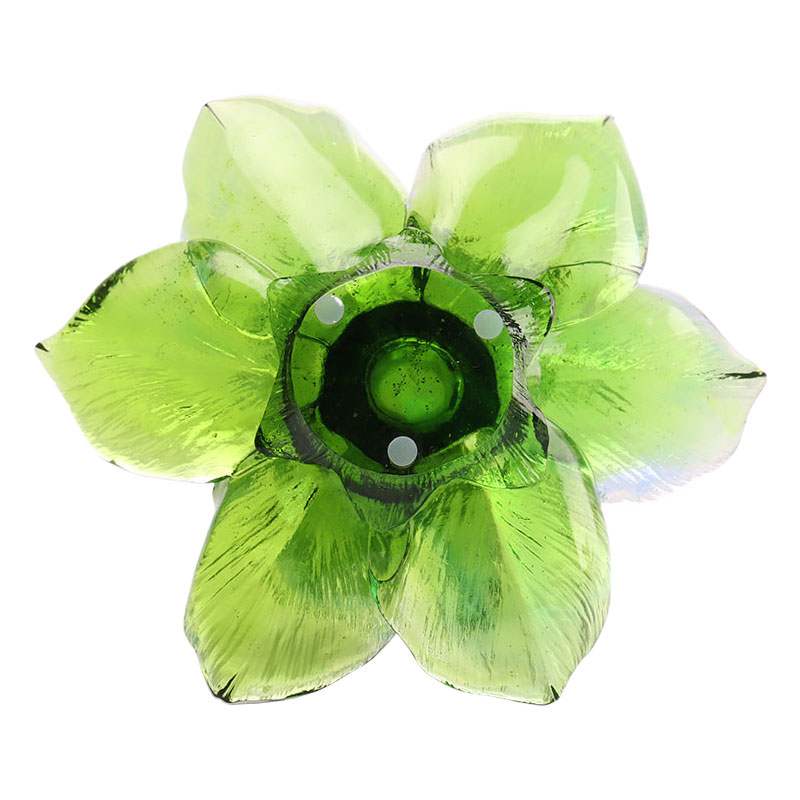 কাচের পাপড়ি আকৃতির মোমবাতি ধারক