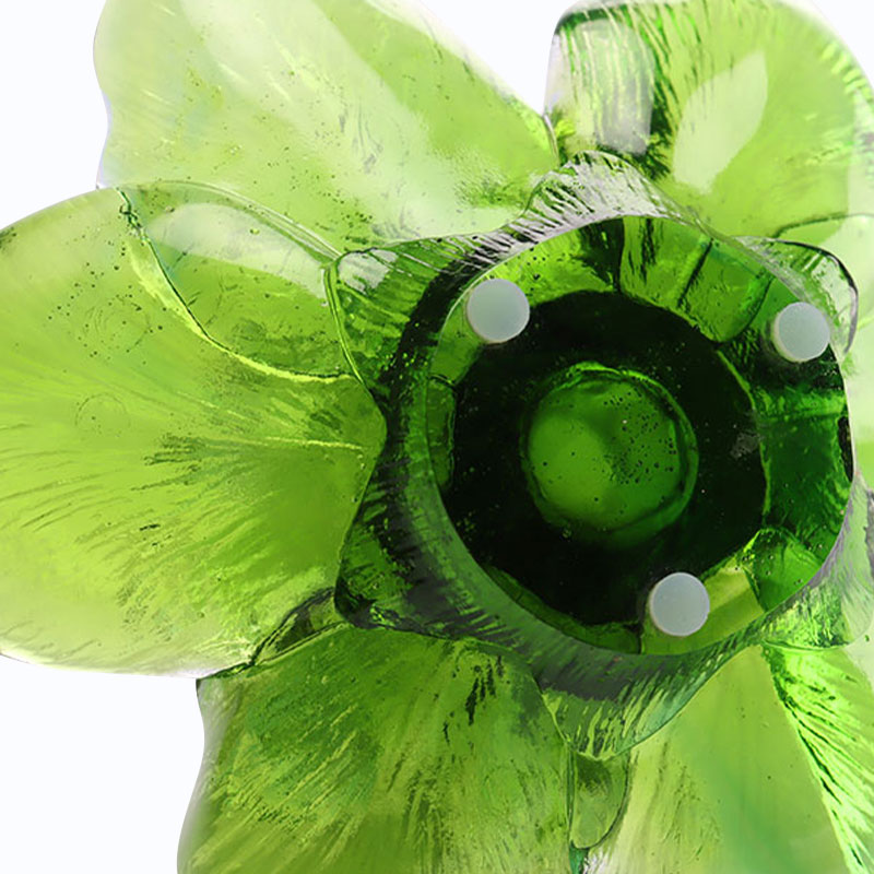 কাচের পাপড়ি আকৃতির মোমবাতি ধারক