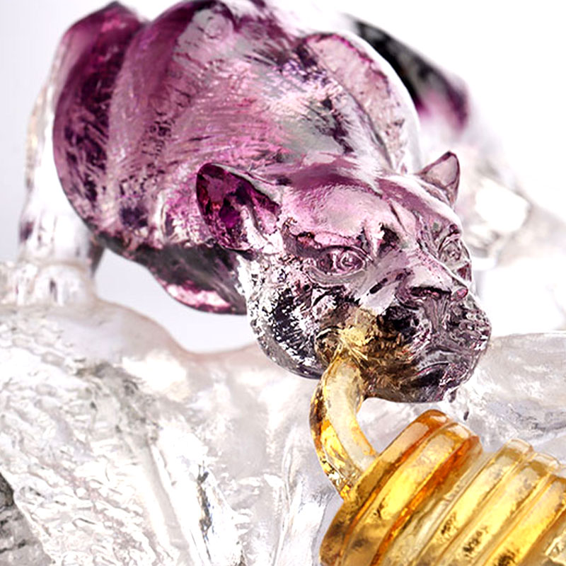 আর্ট ডেকোরেটিভ গ্লাস ওভাল ফ্রুট ট্রে