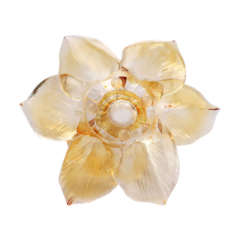 কাচের পাপড়ি আকৃতির মোমবাতি ধারক