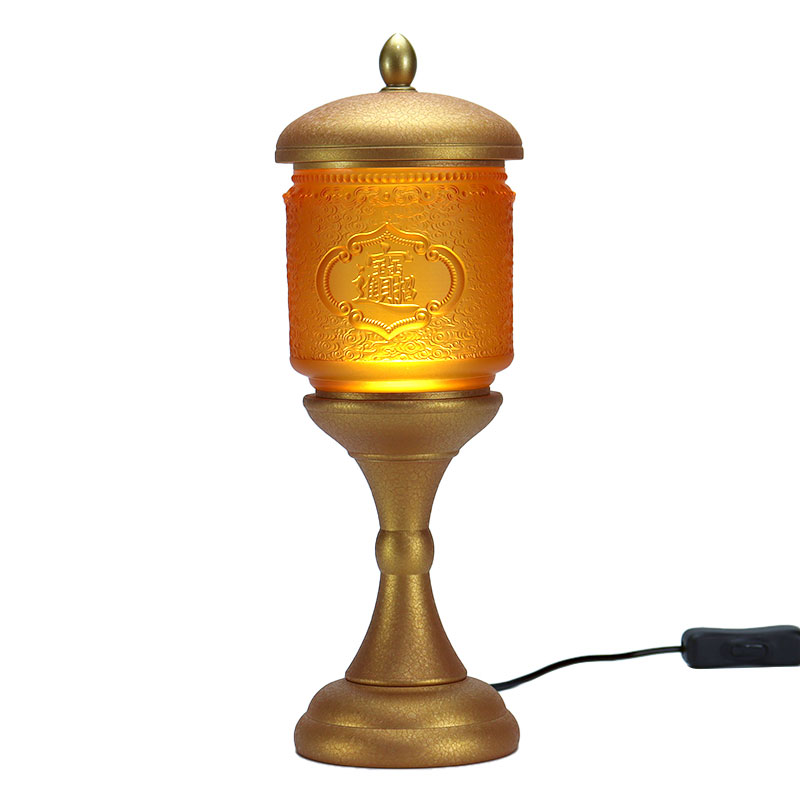 সম্পদ এবং ধন আনার জন্য বৌদ্ধ মন্দিরের জন্য কাঁচের নৈবেদ্য