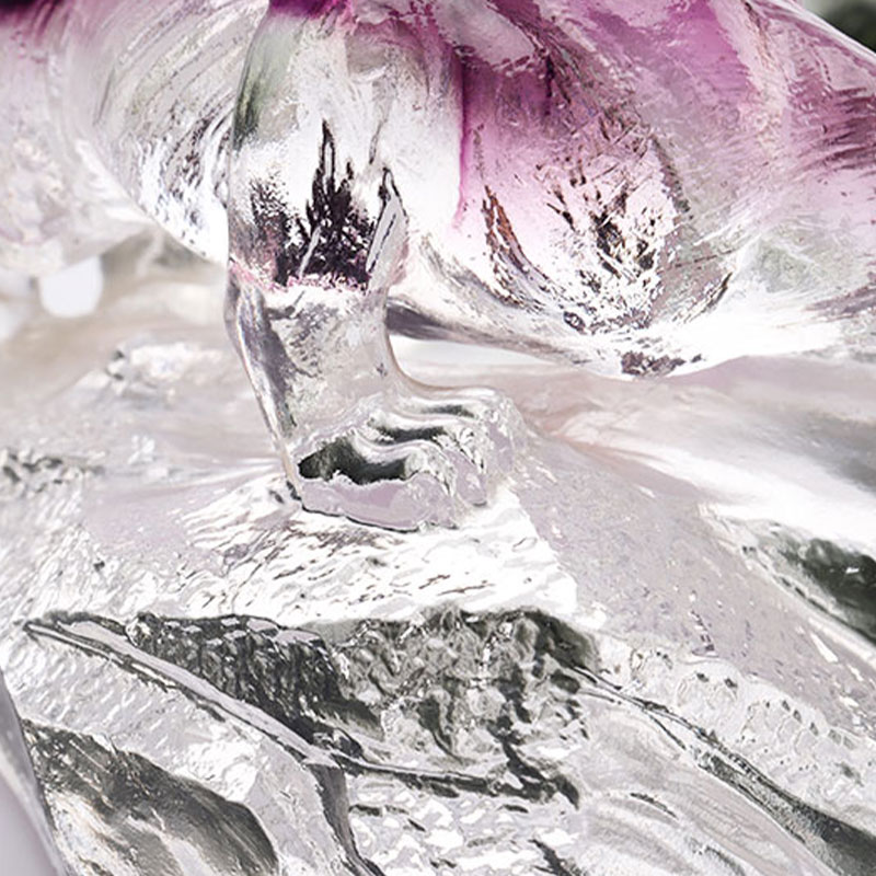 আর্ট ডেকোরেটিভ গ্লাস ওভাল ফ্রুট ট্রে