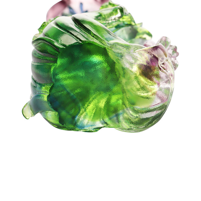 ক্রিস্টাল গ্লাস লোটাস আকৃতির মোমবাতি