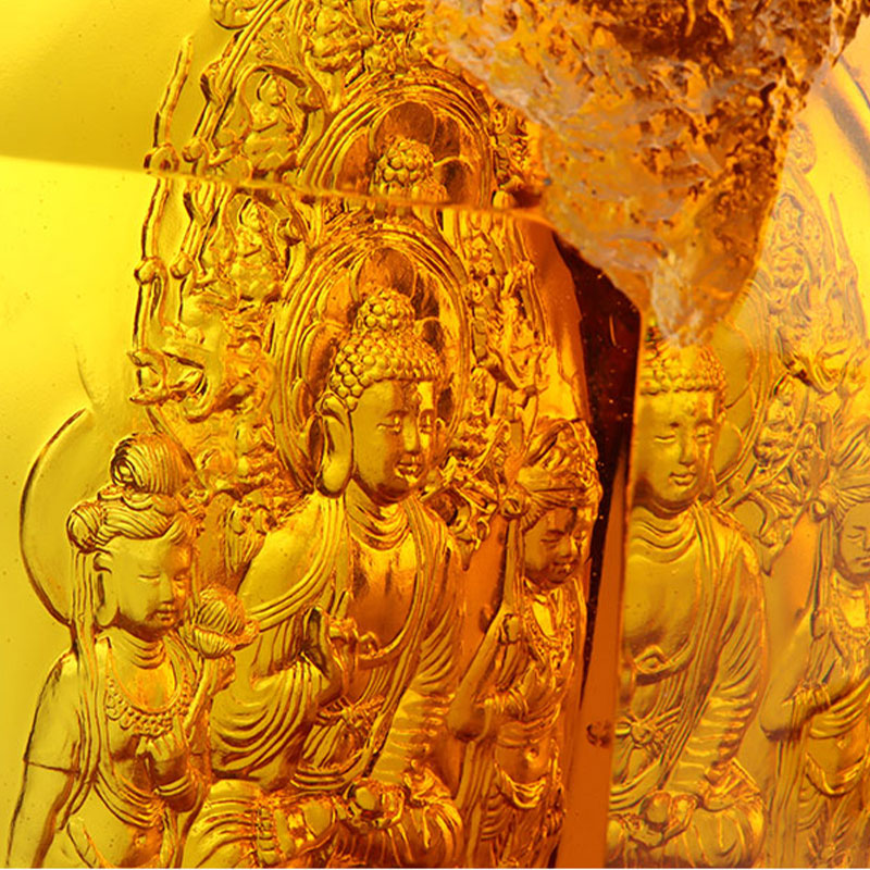 অমিতায়ুস বুদ্ধ ক্রিস্টাল মূর্তি