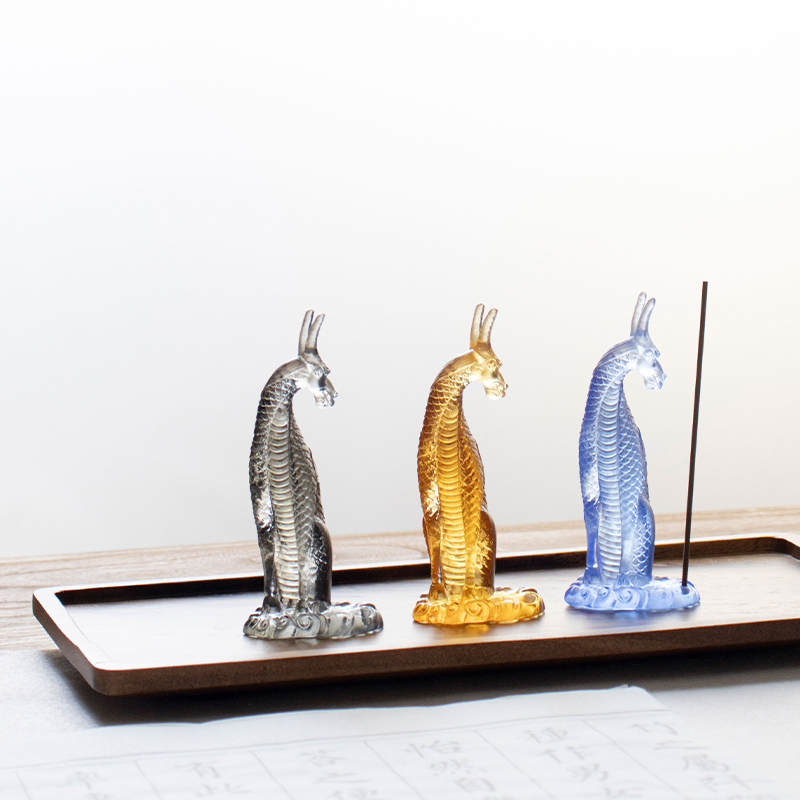 গ্লাস কিরিন ধূপ ধারক