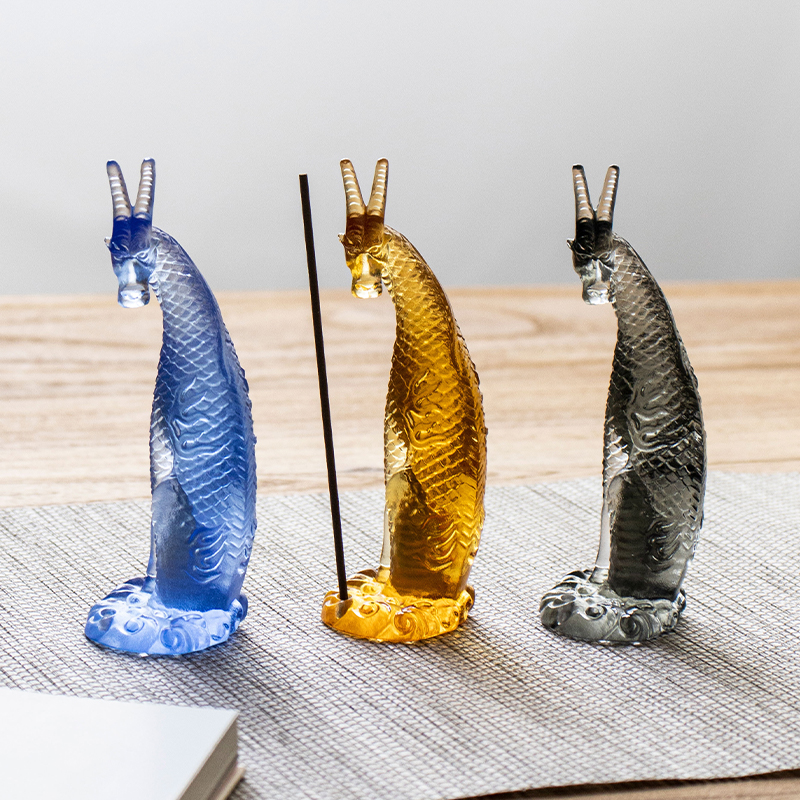 গ্লাস কিরিন ধূপ ধারক