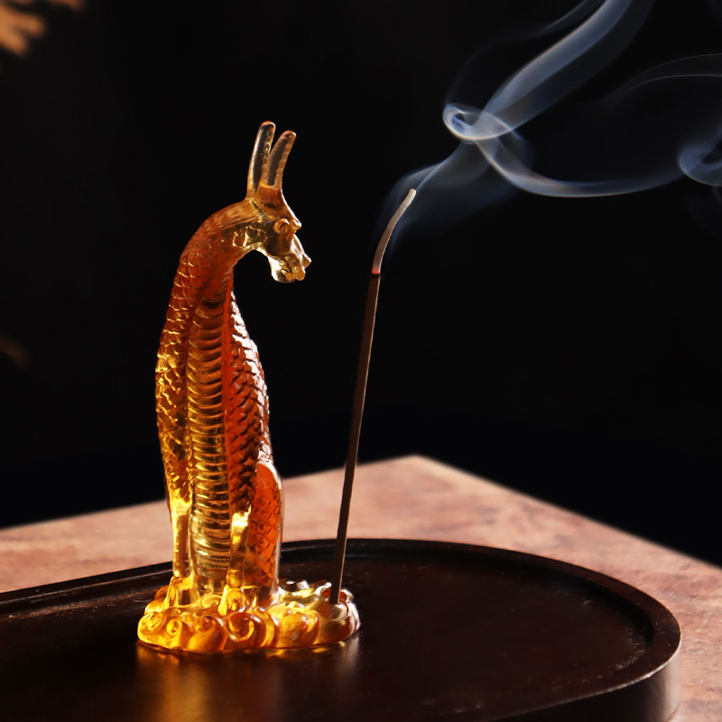 গ্লাস কিরিন ধূপ ধারক