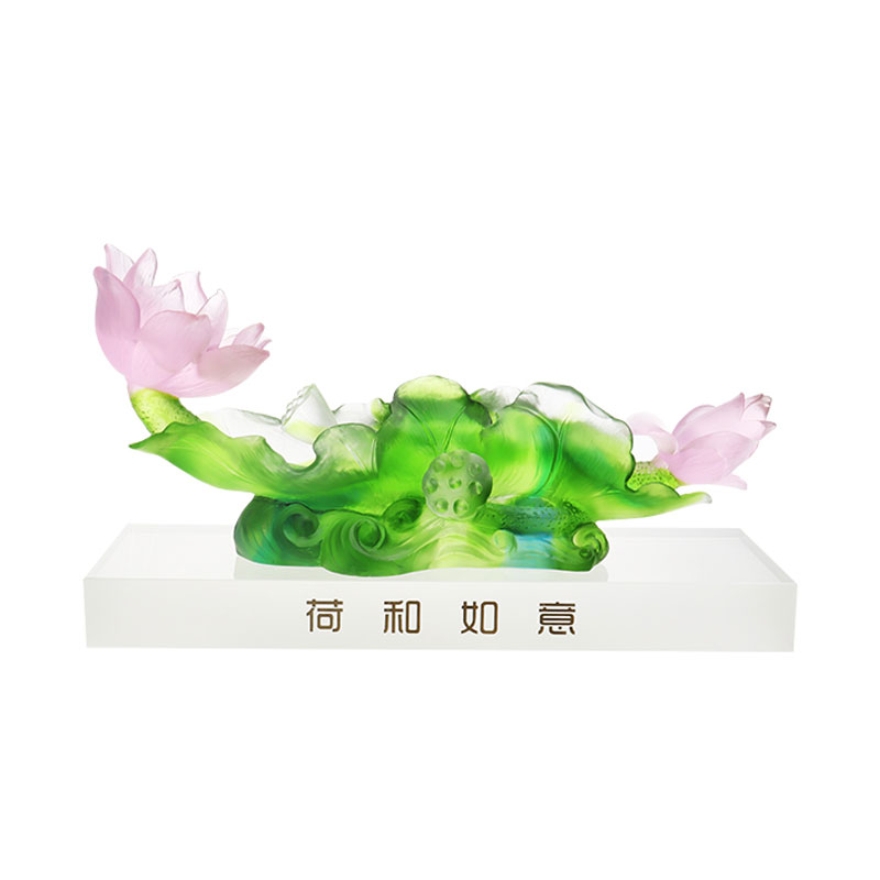 লোটাস সিরিজ হলওয়ে ডেকোরেশন ক্রিস্টাল গ্লাস দানি সেট