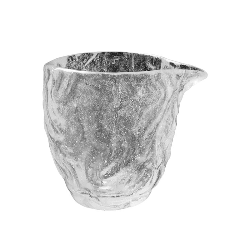 বাবল প্যাটার্ন স্বচ্ছ গ্লাস টি কাপ হোম অফিস মিটিং ব্যবহারের জন্য সেট